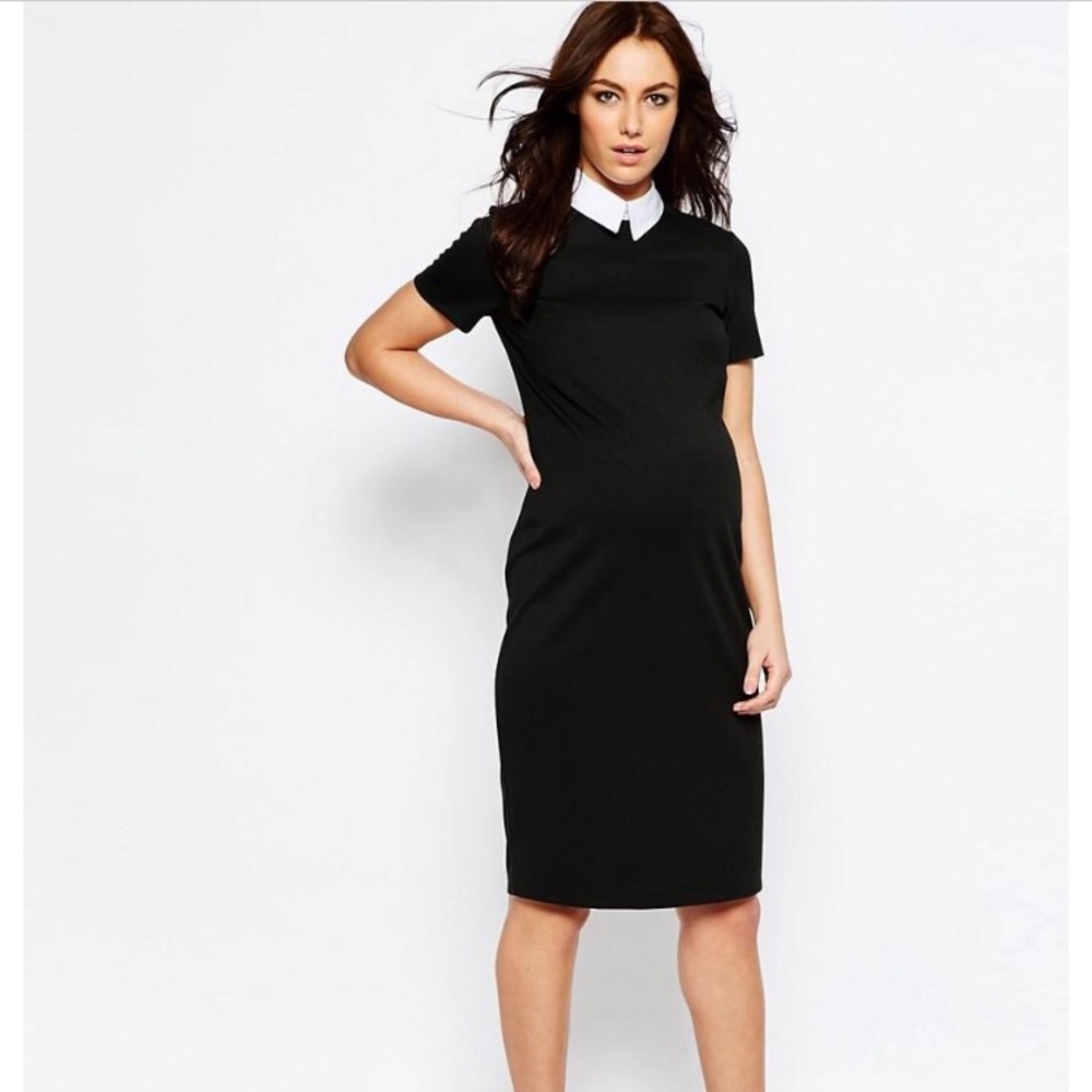 ASOS Maternity Midi Dress with Collar